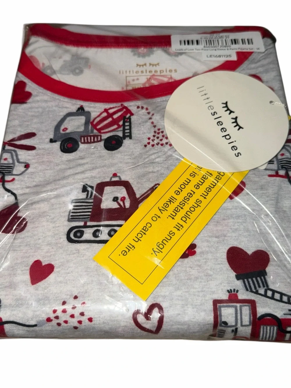 Little Sleepies Valentines Long John Pajamas